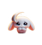 月のうさぎの日常はぼーっとすること（個別スタンプ：2）