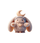 月のうさぎの日常はぼーっとすること（個別スタンプ：16）