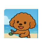 海のトイプードル@SFW（個別スタンプ：3）