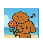 海のトイプードル@SFW（個別スタンプ：7）