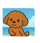 海のトイプードル@SFW（個別スタンプ：12）