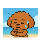 海のトイプードル@SFW（個別スタンプ：30）