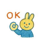 『いっしょに過ごそ』やさしいクレヨン（個別スタンプ：22）