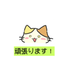 [オリジナル]三毛猫の敬語スタンプ（個別スタンプ：15）