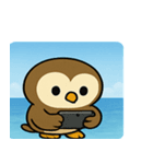 海のフクロウ@SFW（個別スタンプ：4）