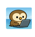 海のフクロウ@SFW（個別スタンプ：9）