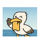 海のペリカン@SFW（個別スタンプ：4）