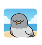 海のハト@SFW（個別スタンプ：19）