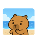 海のカピバラ2@SFW（個別スタンプ：4）
