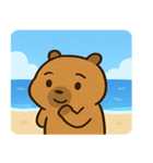 海のカピバラ2@SFW（個別スタンプ：8）