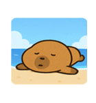 海のカピバラ2@SFW（個別スタンプ：9）