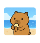 海のカピバラ2@SFW（個別スタンプ：10）