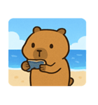 海のカピバラ2@SFW（個別スタンプ：11）