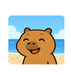海のカピバラ2@SFW（個別スタンプ：17）