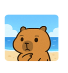 海のカピバラ2@SFW（個別スタンプ：20）
