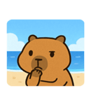 海のカピバラ2@SFW（個別スタンプ：24）