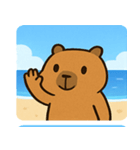 海のカピバラ2@SFW（個別スタンプ：25）