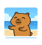 海のカピバラ2@SFW（個別スタンプ：26）