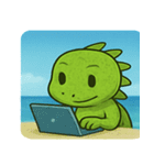 海のイグアナ@SFW（個別スタンプ：9）