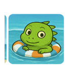 海のイグアナ@SFW（個別スタンプ：10）