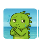 海のイグアナ@SFW（個別スタンプ：11）