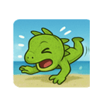海のイグアナ@SFW（個別スタンプ：13）