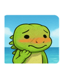 海のイグアナ@SFW（個別スタンプ：20）