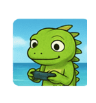 海のイグアナ@SFW（個別スタンプ：25）