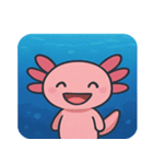 海のウーパールーパー@SFW（個別スタンプ：1）