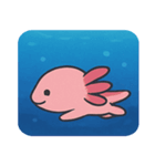 海のウーパールーパー@SFW（個別スタンプ：13）