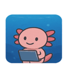 海のウーパールーパー@SFW（個別スタンプ：28）