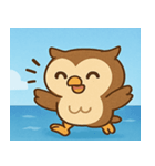 海のフクロウ2@SFW（個別スタンプ：1）
