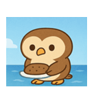 海のフクロウ2@SFW（個別スタンプ：3）