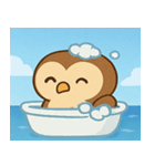 海のフクロウ2@SFW（個別スタンプ：4）