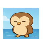 海のフクロウ2@SFW（個別スタンプ：5）