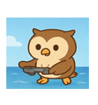海のフクロウ2@SFW（個別スタンプ：9）