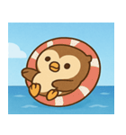 海のフクロウ2@SFW（個別スタンプ：12）