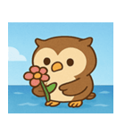 海のフクロウ2@SFW（個別スタンプ：15）