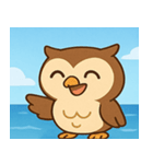 海のフクロウ2@SFW（個別スタンプ：17）
