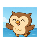 海のフクロウ2@SFW（個別スタンプ：25）