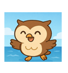 海のフクロウ2@SFW（個別スタンプ：26）