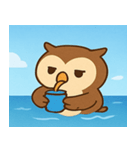 海のフクロウ2@SFW（個別スタンプ：31）