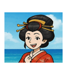 海の花魁@SFW（個別スタンプ：1）