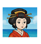 海の花魁@SFW（個別スタンプ：4）