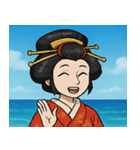 海の花魁@SFW（個別スタンプ：9）