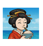 海の花魁@SFW（個別スタンプ：14）