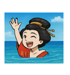 海の花魁@SFW（個別スタンプ：16）