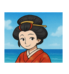 海の花魁@SFW（個別スタンプ：28）