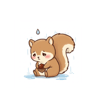 栗とリスのきもち（個別スタンプ：7）