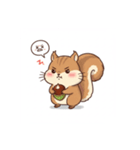 栗とリスのきもち（個別スタンプ：9）